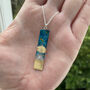 Blue Sky Love Necklace With Couple Watching The Sunset, thumbnail 1 of 5