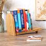 Personalised Solid Oak Freestanding Bookend Shelf, thumbnail 4 of 9