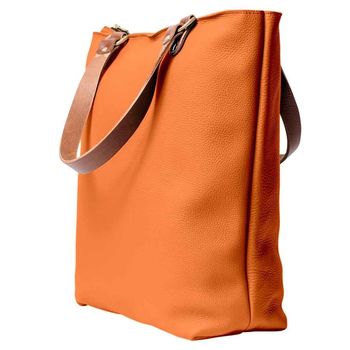 Luxury Italian Leather Tote Bag, 4 of 7