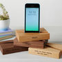 Personalised Wooden Phone And Tablet Stand, thumbnail 4 of 10