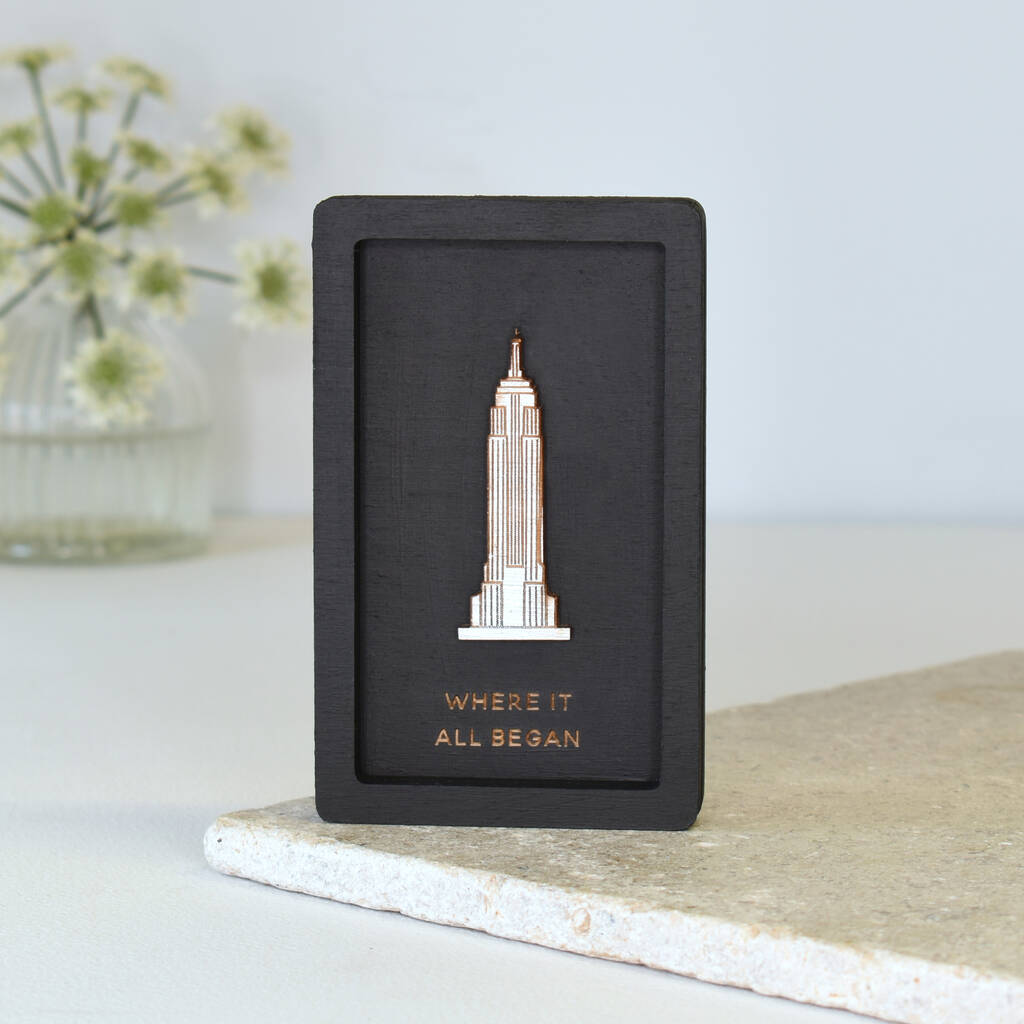 Miniature Empire State Building New York Wall Art Gift, 1 of 9