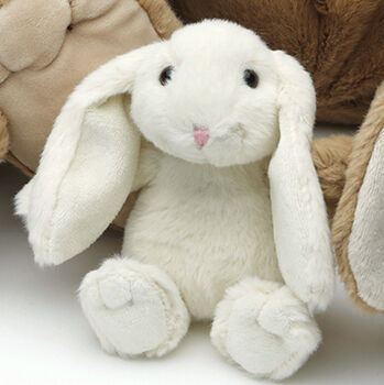 Mini Cream Bunny Plush Soft Toy, From Birth, Gift Boxed, 3 of 6