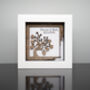 Personalised 5th Wood Anniversary Gift • Wooden Tree Keepsake Small Frame, thumbnail 1 of 4