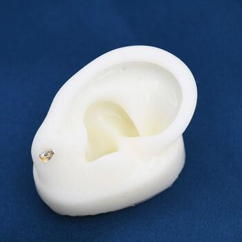 Genuine Citrine Droplet Stud Earrings, 8 of 12