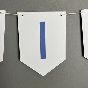Ninety Birthday Party Banner Bunting Decoration, 5 of 12