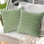 Set Of Two Corduroy Cushion Covers Throw Pillow Covers, thumbnail 3 of 11