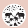 Personalised Elephant Family Art Print, thumbnail 3 of 6