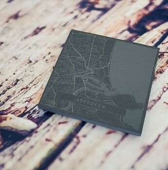 Scottish Cities Slate Coaster Set, 7 of 7