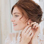 Eloise Bridal Drop Earrings, thumbnail 2 of 3