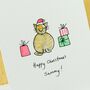 Personalised 'Christmas Cat' Hand Illustrated Card, thumbnail 2 of 6