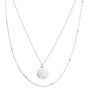 Baroque Flat Pearl Pendant Sterling Silver Necklace Set, thumbnail 5 of 12