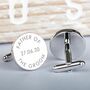 Personalised 'Father Of The…' Wedding Cufflinks, thumbnail 4 of 4
