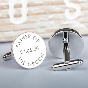 Personalised 'Father Of The…' Wedding Cufflinks, 4 of 4