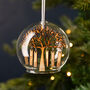 Personalised Wooden Family Tree Glass Dome Bauble, thumbnail 1 of 4