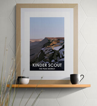 Kinder Scout Peak District Art Print, 2 of 4