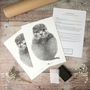 Personalised Baby Otter Footprint Kit, thumbnail 4 of 6