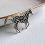 Damask Horse Brooch, thumbnail 1 of 12