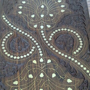 Girlfriend Gift; Wooden Floral Inlaid Gift Box, 7 of 7
