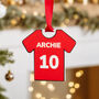 Personalised Football Shirt Bauble Decoration, thumbnail 1 of 8