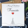 Personalised Handmade Christmas Card For Special Fiancée, thumbnail 2 of 4