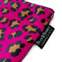 Hot Pink Leopard Print Washable Cosmetic Or Makeup Bag, thumbnail 4 of 12