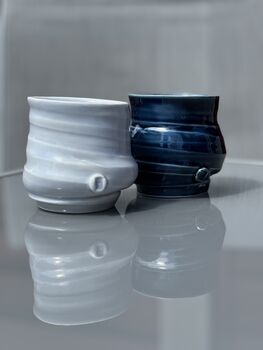 Porcelain Handmade Set Of Two Tumblers, 6 of 6