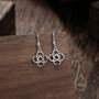 Sterling Silver Celtic Knot Drop Hook Earrings, thumbnail 7 of 11