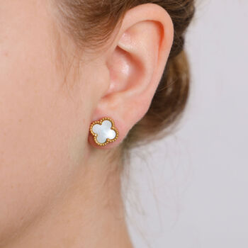 Clover Stud Earrings, 2 of 8