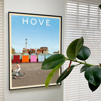 Hove Vintage Style Travel Art Print, 2 of 5