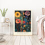 Gustav Klimt Midnight Flower Art Print, thumbnail 3 of 3