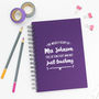 Personalised Any Date Teacher's Weekly Diary, thumbnail 1 of 10