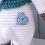 Hand Knitted Personalised Polar Bear Teddy, thumbnail 4 of 12