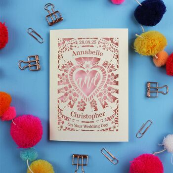Personalised Wedding Card, 6 of 8