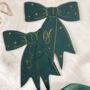 Dark Green And Gold Bow Shaped Place Names, thumbnail 4 of 6