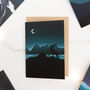 Stag Winter Mountain Card, thumbnail 1 of 3