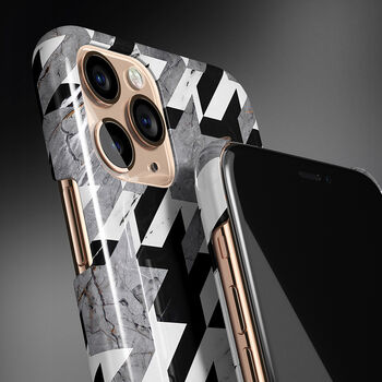 Houndtooth X Marble Case For iPhone, 3 of 4