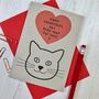 Cat Fur Baby Valentine's Day Card, thumbnail 2 of 2