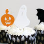 Halloween Mini Cake Toppers Set Of Six, thumbnail 5 of 11