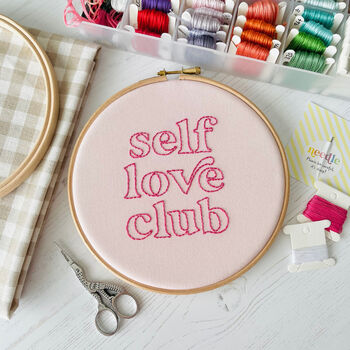 Self Love Club Embroidery Hoop Kit, 3 of 3