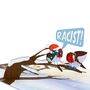 Dreaming Of A White Christmas?! Cheeky Christmas Card With Funny 3D Pop Up Robins, thumbnail 9 of 12