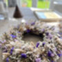Dried Wreath With Purple Flowers, thumbnail 5 of 5