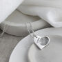 Personalised Silver Fingerprint Heart Necklace, thumbnail 1 of 6