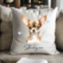 Personalised Chihuahua Hearts Cushion Cover Gift, thumbnail 1 of 2