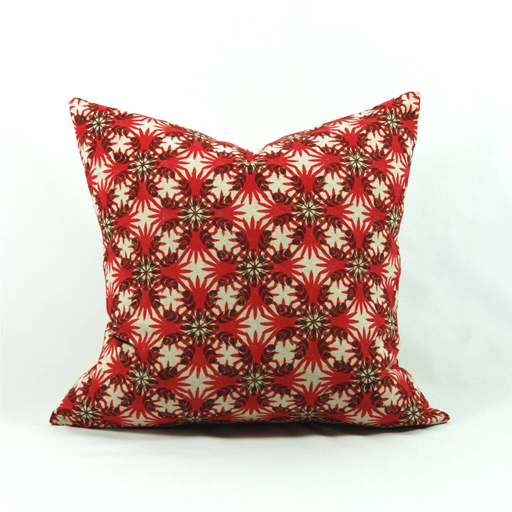 Block Printed Cushion Cover By Victoria & Abigail