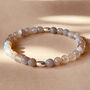 Grey Banded Agate Gemstone Bracelet, thumbnail 5 of 5
