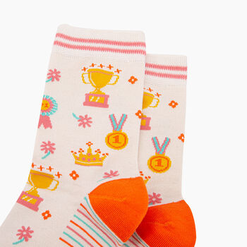 You're The Best Bamboo Socks In Cream, 2 of 4