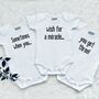 Triplet Baby Gifts | Triplet Baby Announcement Vests, thumbnail 1 of 5