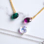 Personalised Necklace With Round Swarovski Birthstone, thumbnail 4 of 7