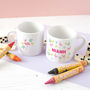 Children's Personalised Tropical Flamingo Mini Mug, thumbnail 3 of 7