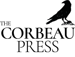 The Corbeau Press Logo. Image of a crow